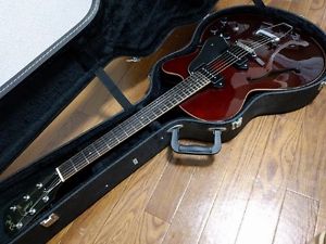 Roy's Gear RE-1 Brown Full Acoustic Type Wood Binding E-Guitar Free Shipping