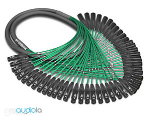 Premium Mogami 2936 24 Channel Snake | Neutrik Gold XLR-F XLR-M | Green 80 Feet