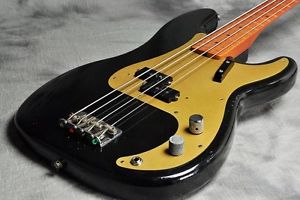 Fender American Vintage '57 Precision Bass Black Electric Bass Guitar