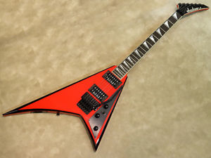 Jackson JCS Rhoads RR1 Ferrari Red Black Bevels, Randy Rhoads V type, a1044