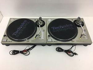 Technics SL1200 MK5 Silver Pair MK2 MK3 Ortofon Concorde Nightclub