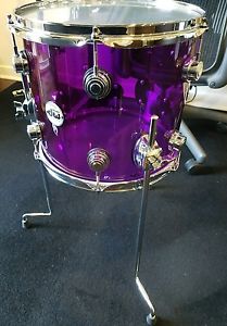 DW DRUM WORKSHOP COLLECTORS SERIES/RCI CUSTOM ORDER 13" FLOOR TOM PURPLE ACRYLIC