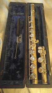 William S Haynes solid silver flute