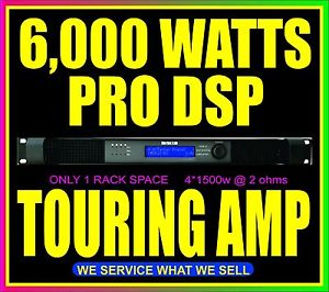 BORTEC LAB 1U DSP 6000w POWER AMP FOR LINE ARRAY SUBWOOFER DJ MIXER Qsc