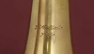Wilhelm Monke Eb-unlacquered Finish 1960's RARE VINTAGE Rotary Trumpet