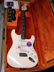 Fender USA Jeff Beck Stratocaster White E-Guitar Free Shipping