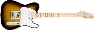 Fender Standard Telecaster Electric Guitar Brown Sunburst Gloss Maple Fretboard.