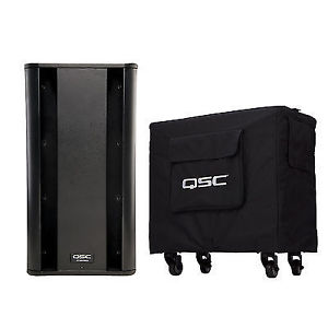 QSC KSUB 1000 Watt Powered 2-way 12” Sub Subwoofer + Cover