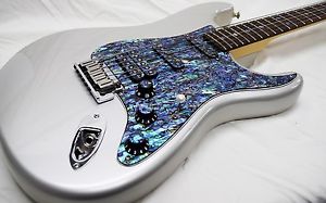 FENDER AMERICAN STRATOCASTER HSS CUSTOMIZED BY GOLDSMITH WITH ABALONE TOP