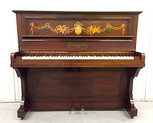 Broadwood Antique Upright Piano with an Inlaid Rosewood Case C.1906