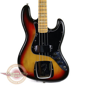 VINTAGE 1976 FENDER JAZZ BASS SUNBURST FINISH