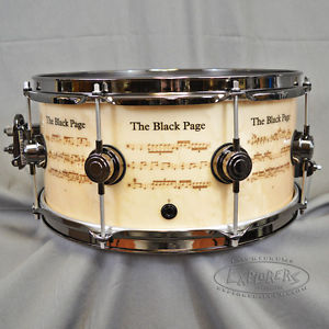 DW Black Page Snare Drum Special