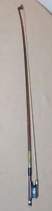 A very fine early antique German silver mount violin string bow by Otto A. Hoyer