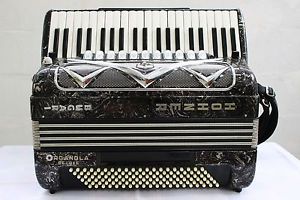 Accordion Hohner Organola de Luxe 120 bass LMMH Akkordeon Fisarmonica + Case
