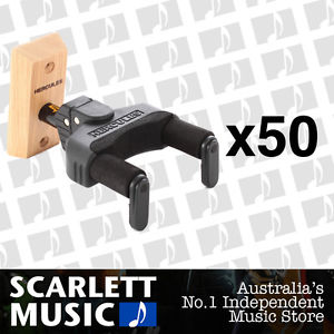 50x Hercules GSP38WB Wood Guitar Wall Mount Wooden GSP-38WB *SET OF 50 PACKS*