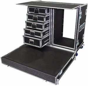 Work Station With Platform - (Customizable) Heavy Duty Road Case Made In U.S.A