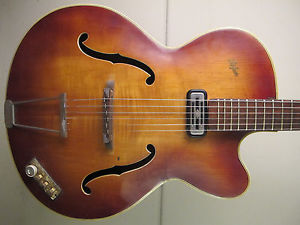 ♫ RARE HÖFNER 60's  SEMI. Vintage hollowbody Archtop,Blues+Jazzgitarre.