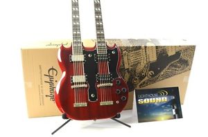 2016 Epiphone G-1275 Double Neck Electric Guitar - Cherry - In Box