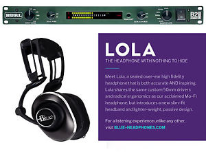 NEW BURL B2 BOMBER ADC Analog to Digital Audio Converter +Blue LOLA Headphones