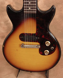 1963 Vintage Epiphone Olympic Electric Guitar w Gig Bag Melody Maker RARE