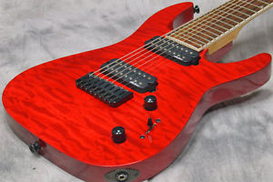 Jackson JS Series JS32-8Q Transparent Red, 8 strings electric guitar, a1023