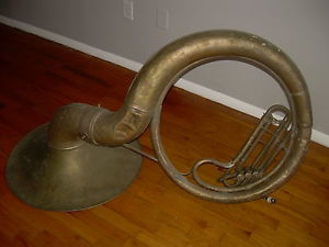 Vintage Sousaphone Musical Instrument for Parts or Repair