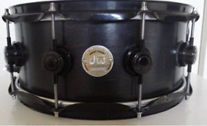 DW Collector's series Maple snare 6 inch Finish in black series made in 2005