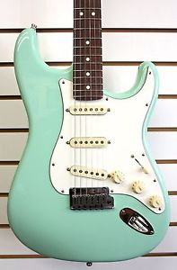 FENDER Jeff Beck Stratocaster Strat ELECTRIC GUITAR Surf Green w/CASE