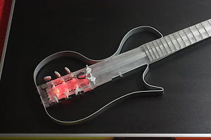 NEW! Equester acrylic silent nylon string guitar, handmade + QP pickup