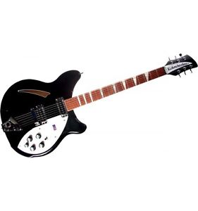 Rickenbacker 360JG - Guitare Electrique Demi-Caisse Stéréo Noir