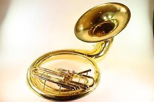 Yamaha YSH-411 Lacquered Brass Sousaphone GREAT HORN! QuinnTheEskimo