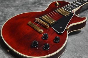 Gibson made 1999 Les Paul Custom Wine Red Electric Guitar Free shipping