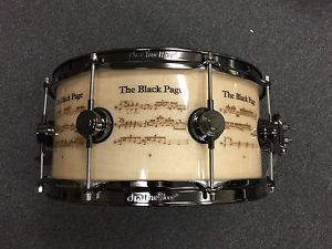 DW Drum Workshop Black Page Terry Bozzio Icon Snare Drum #80,109,110,111,112,113
