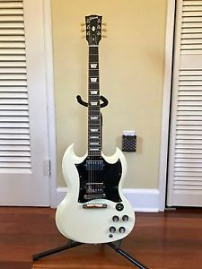 GIBSON SG STANDARD w/ 60s NECK IN GLOSS CLASSIC WHITE (USA)