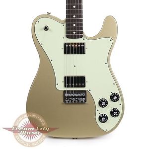 Brand New Fender Chris Shiflett Telecaster Deluxe Rosewood Shoreline Gold Demo