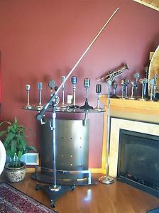 Vintage RARE 1950's BS-36W Atlas Professional microphone floor stand w boom arm