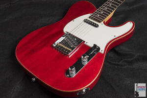 New USA G and L G&L ASAT Classic Clear Red on Okoume Ships Worldwide