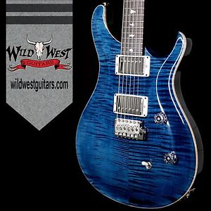 PRS Wild West Guitars Special Run CE 24 Flame Maple Top and 57/08 PU Whale Blue