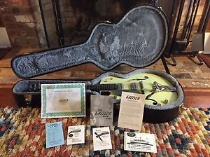 Left Handed 2015 Gretsch 6118T Anniversary in Two-Tone Green