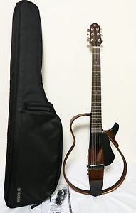 Yamaha SLG200S Steel String Silent Guitar TBS with Gig Bag  (#2017037)