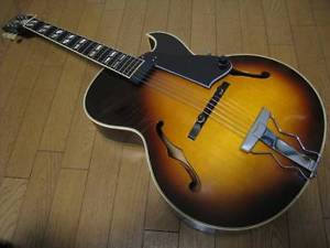 History HS-175P Full Acoustic Type BARTOLINI 5J Pickup E-Guitar Free Shipping