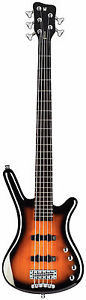 Warwick Corvette Classic active Fretted Electric Bass Guitar 5 String Amberburst