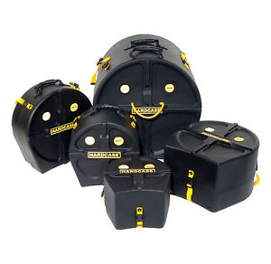 Hardcase HFUSION Case Set 20"BD 10"Tom 12"Tom 14"Tom 14"Snare Drum ! Neu ! New