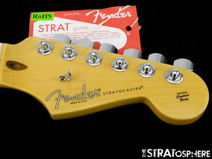 American Fender Deluxe PLUS Strat NECK + LOCKING TUNERS Stratocaster USA Maple