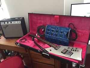 Roland GR-300 guitar synthesizer, GR-707 guitar controller, Fender Champ amp