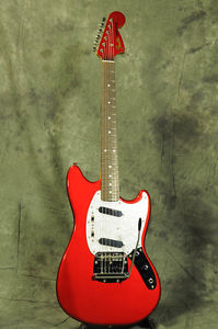 Fender Japan MG69 Matching Head Candy Apple Red Made in Japan E-Guitar