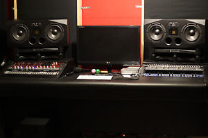 Adam A77X Active 7" 3 Way Studio Monitors Matched Pair Black