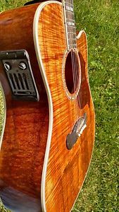 Gibson Songwriter Deluxe Koa EC Custom Shop Acoustic-Electric Guitar Made in USA
