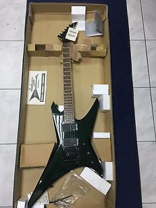 Jackson WRMG Warrior Guitar with EMGs Black Forest finish  NEW