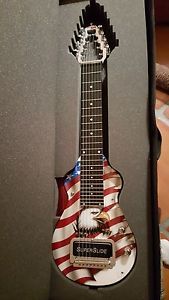 MSA SuperSlide 8-string lap steel guitar with custom patriotic design